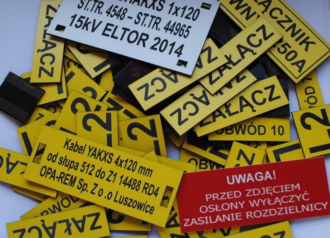 Grawerowanie tabliczek